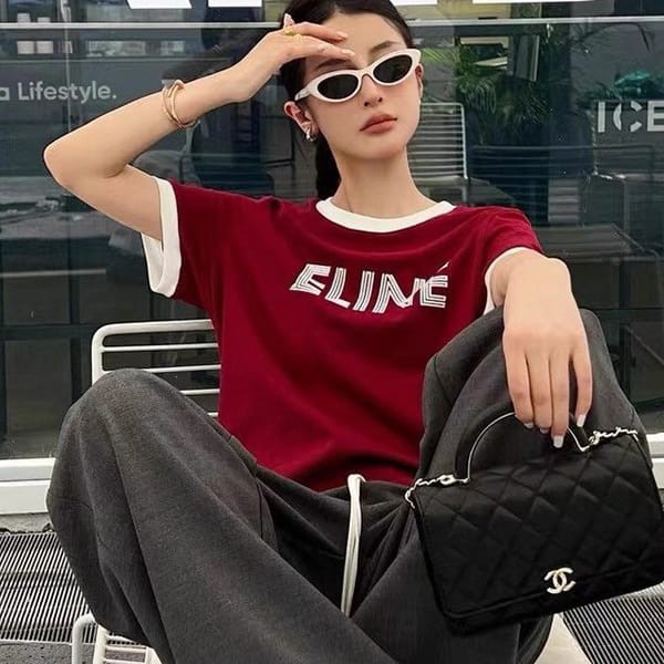 Cheap Celine Loose T-Shirt Parody Cotton Jersey Ceg25633 with Tracking Cheap Celine Loose T-Shirt Parody Cotton Jersey Ceg25633 with Tracking