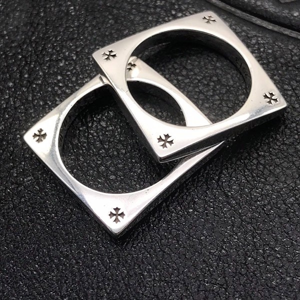 CHROME HEARTS CH PLUS SQUARE RING COPY SILVER KUQ61693