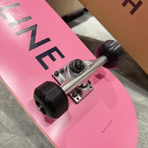 Latest and stylish Celine logo printed wooden skateboard replica Cei14335