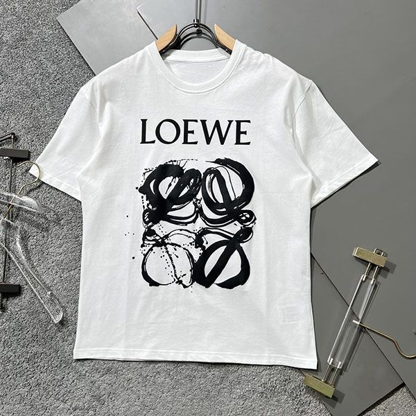 Free shipping ☆ Loewe ★ Anagram bicolor cotton T-shirt copy ★ lom46729 Free shipping ☆ Loewe ★ Anagram bicolor cotton T-shirt copy ★ lom46729