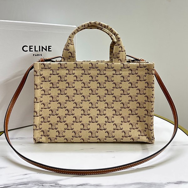 ■Celine replica■Small Cabas Thais Triomphe canvas print 199162EZ6