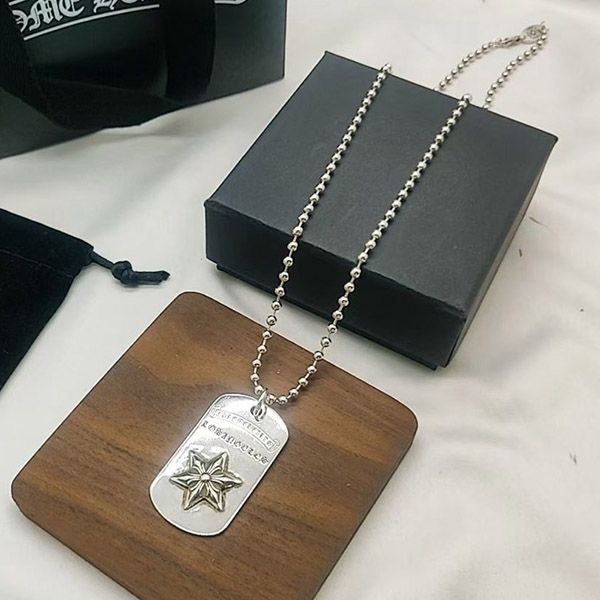 Very popular! Chrome Hearts Los Angeles Replica Raised Star Dog Tag Kuv52916