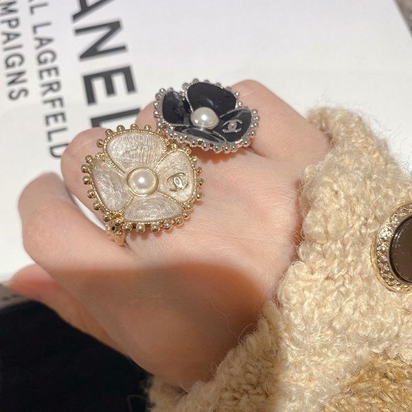 [Only a few left in store!] Chanel Camellia Ring Replica ABC228 B14733