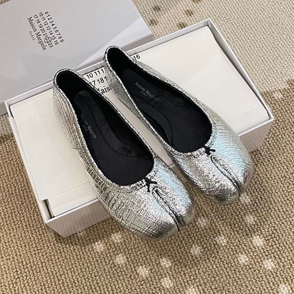 Free shipping [MM6 Maison Margiela] Metallic Tabi Shoes Replica Mag08019