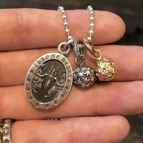 Recommended Chrome Hearts Necklace Replica Baby Cross Charm Kuh85332