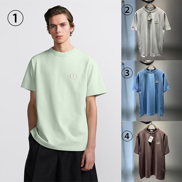 New Arrival ◆ Dior CD Icon T-shirt Copy Cotton Crew Neck Embroidered Logo 4 Colors 013J600A0589 New Arrival ◆ Dior CD Icon T-shirt Copy Cotton Crew Neck Embroidered Logo 4 Colors 013J600A0589