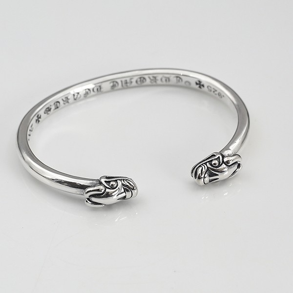 CHROME HEARTS DOUBLE DOG BANGLE BRACELET REPLICA KUV07354 CHROME HEARTS DOUBLE DOG BANGLE BRACELET REPLICA KUV07354