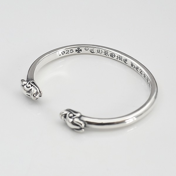 CHROME HEARTS DOUBLE DOG BANGLE BRACELET REPLICA KUV07354