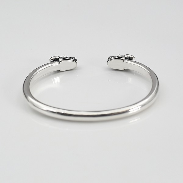 CHROME HEARTS DOUBLE DOG BANGLE BRACELET REPLICA KUV07354