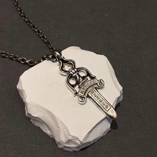 Eye-catching color Chrome Hearts Necklace Replica #5 Dagger Charm Kuj79060