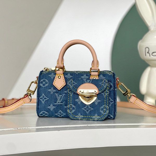 Cute Louis Vuitton Nano Speedy Mini Bag Denim Monogram vub61798 Cute Louis Vuitton Nano Speedy Mini Bag Denim Monogram vub61798