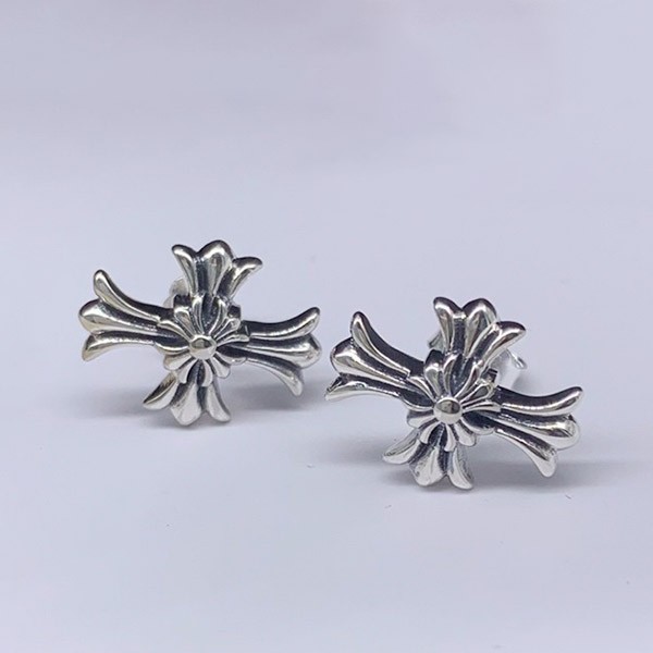 Competition for Chrome Hearts Pierced Earrings Fake 2 CH Cross Fat Stud Kuk20555