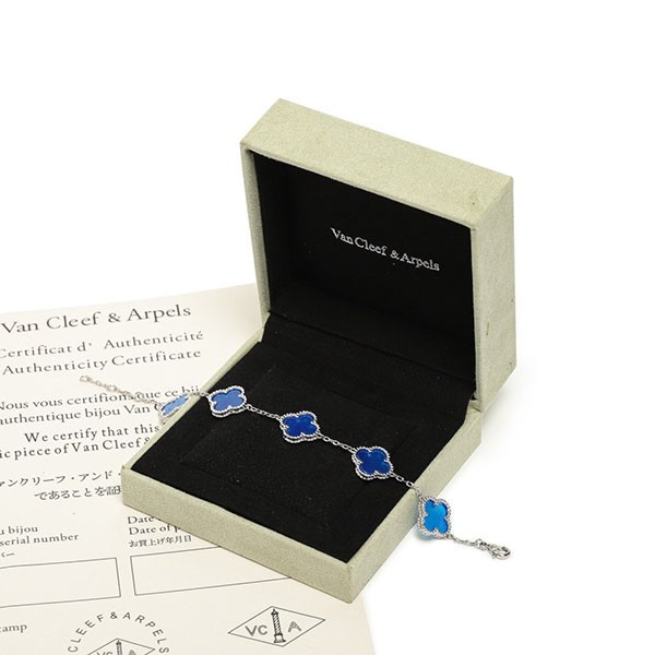 Attention ★ Van Cleef & Arpels Replica Vintage Alhambra Bracelet, 5 motifs vaz22850