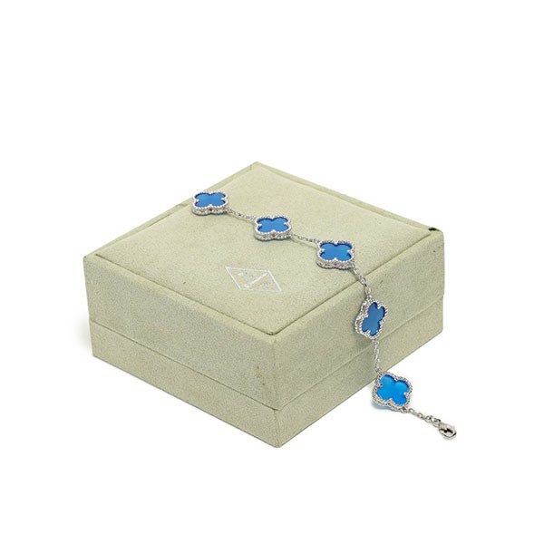 Attention ★ Van Cleef & Arpels Replica Vintage Alhambra Bracelet, 5 motifs vaz22850