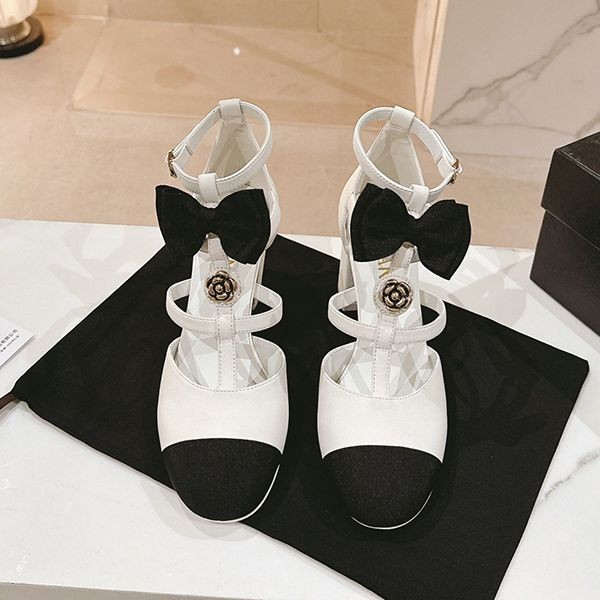 New for Spring/Summer 2024 Chanel high heel ribbon sandals replica shl28387