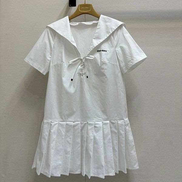 miu miu short poplin dress replica myq84446