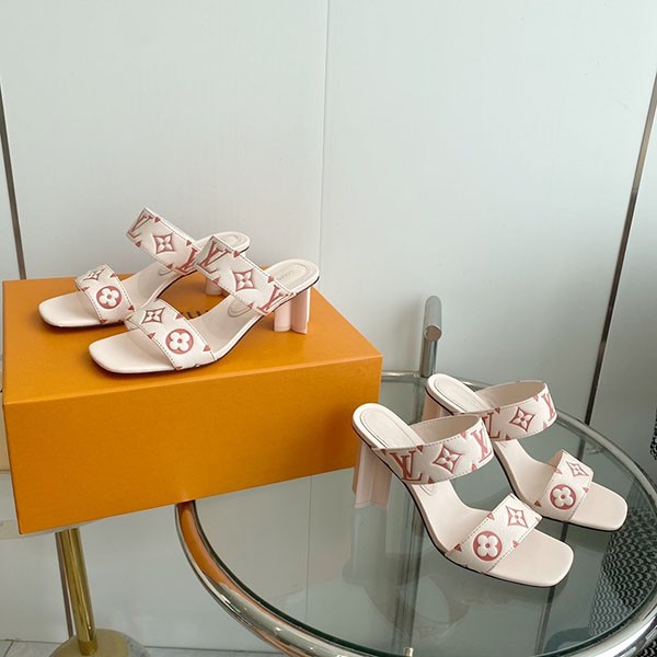 [Limited Rare] Louis Vuitton Replica Silhouette Line Mule Sandals 1AB004