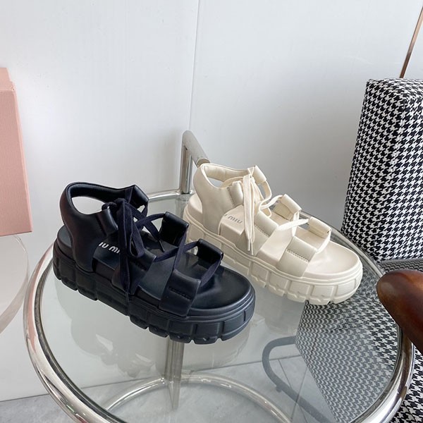 Summer essentials ☆ Miu Miu ☆ Platform sandals replica 2 colors myh71604 Summer essentials ☆ Miu Miu ☆ Platform sandals replica 2 colors myh71604