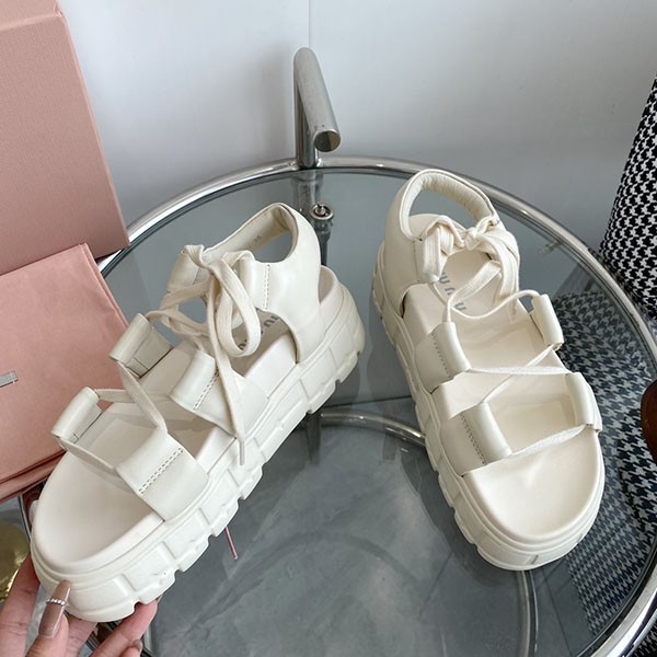 Summer essentials ☆ Miu Miu ☆ Platform sandals replica 2 colors myh71604
