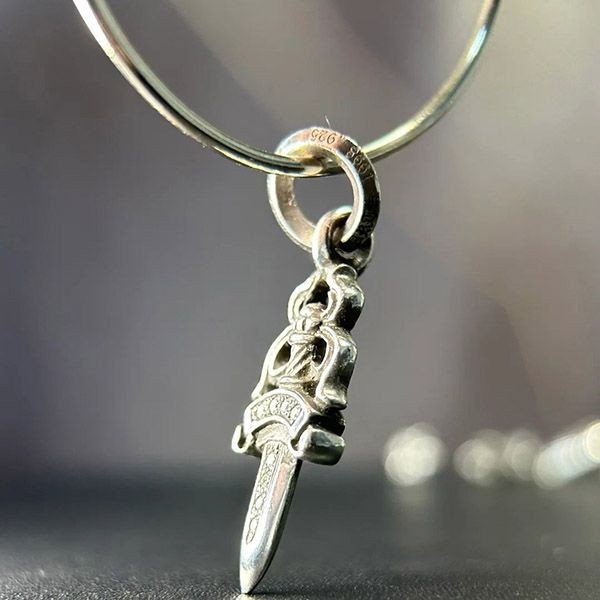 Free shipping Chrome Hearts Diamond Dagger Charm Fake Kul36821