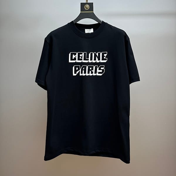 Secured Celine Replica Regular Cotton Jersey T-Shirt Black Cej26062 Secured Celine Replica Regular Cotton Jersey T-Shirt Black Cej26062
