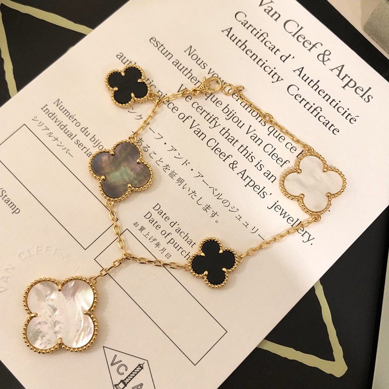 Rare color Van Cleef & Arpels Magic Alhambra fake bracelet 5 motifs VCARD78700