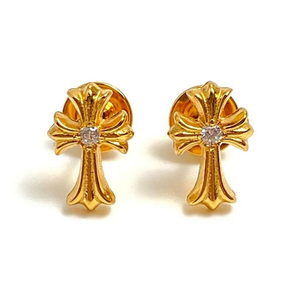 Chrome Hearts replica CH Cross 22k earrings Kux39091 sold out Chrome Hearts replica CH Cross 22k earrings Kux39091 sold out