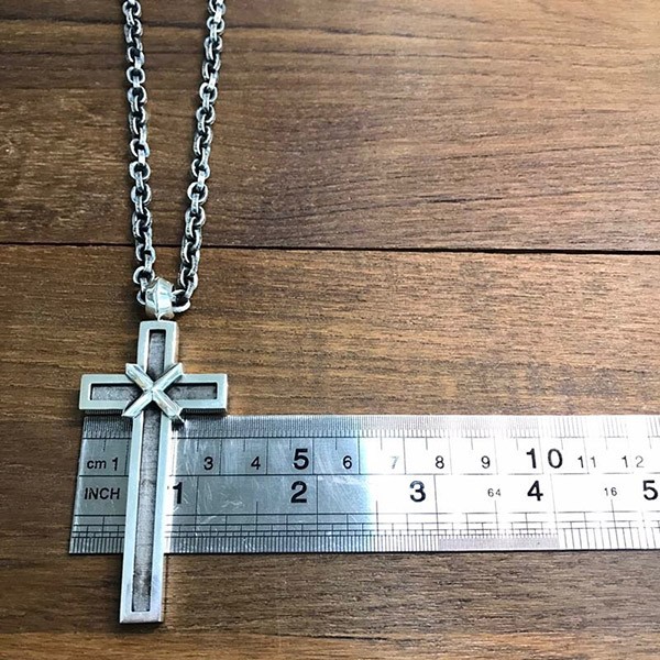 ?Chrome Hearts? Celebrities love it ☆ Mapplethorpe necklace fake 2 colors Kup33142