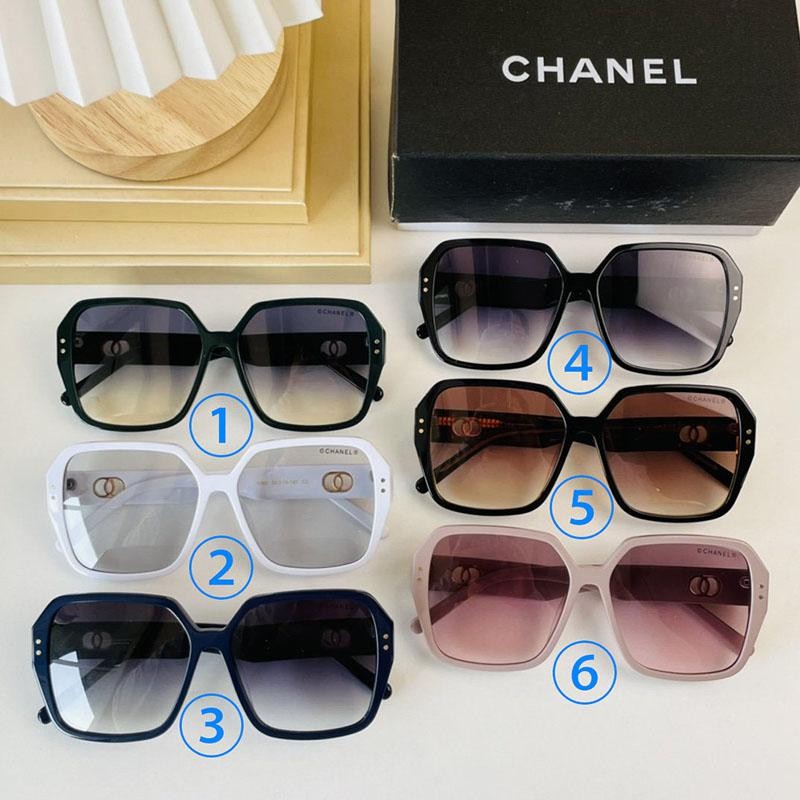 Super Hot Topic! Chanel Square Shape Sunglasses Replica, 6 Colors, shf87639