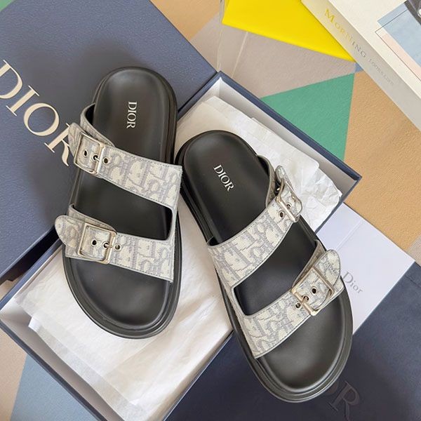 Dior Oblique Replica Aqua Sandals deu64524