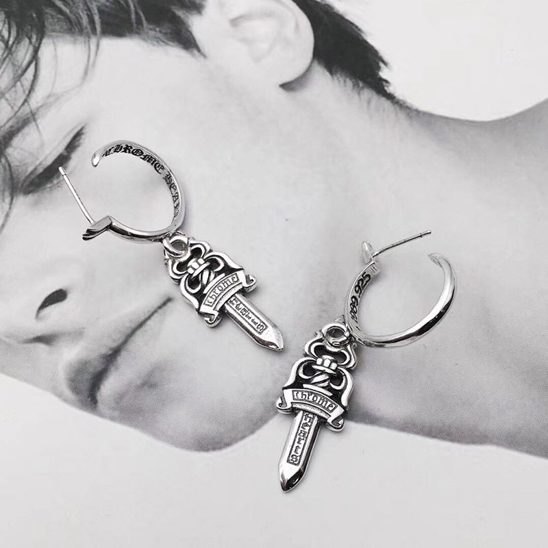 No customs duties Chrome Hearts earrings replica #5 dagger hoop single ear Kuk10784