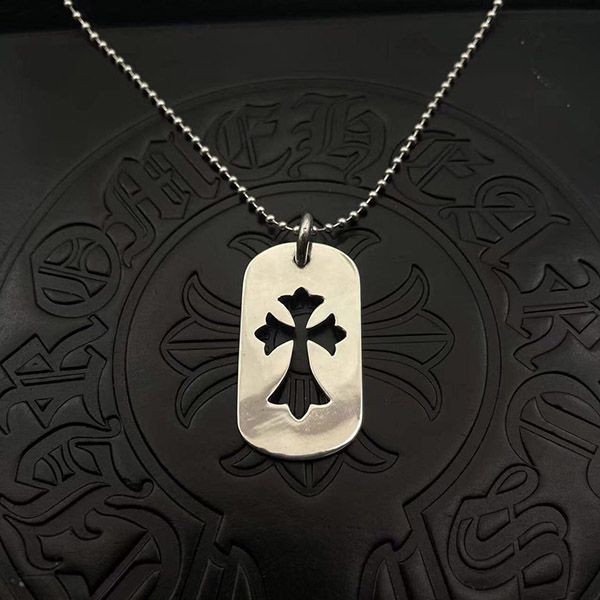 Best Price Challenge CHROME HEARTS Dog Tag Replica Small Cutout CH Cross Kuk83610