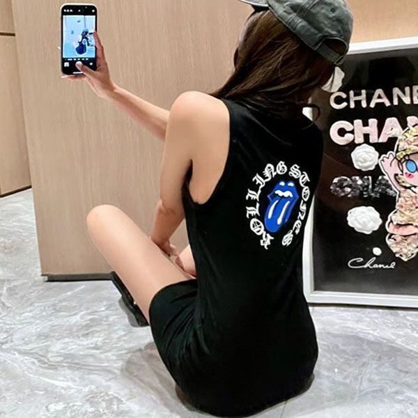 Chrome Hearts Rolling Stones Tank Top Kum44960 Chrome Hearts Rolling Stones Tank Top Kum44960