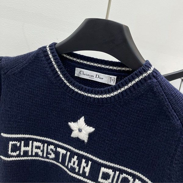 Dior short sleeve knit fake cashmere sweater DHL den61721