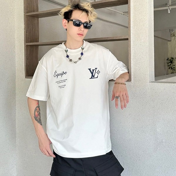 Louis Vuitton Replica Printed Short Sleeve Cotton T-Shirt vuz58588 Louis Vuitton Replica Printed Short Sleeve Cotton T-Shirt vuz58588