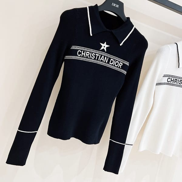 Free shipping Dior IVIERA sweater striped replica 2 colors def47204