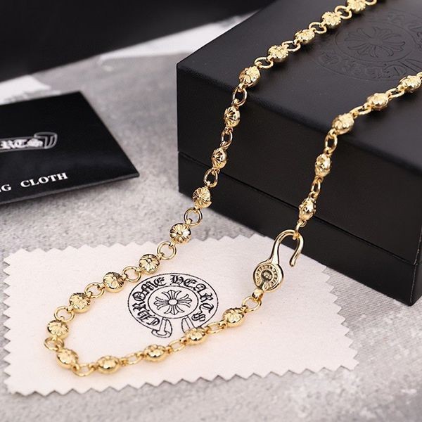 CHROME HEARTS 22K Gold Paper Chain Replica Necklace Kui84681