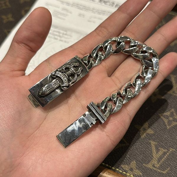 Stylish? Chrome Hearts Dagger ID Bracelet Replica Kuh89357