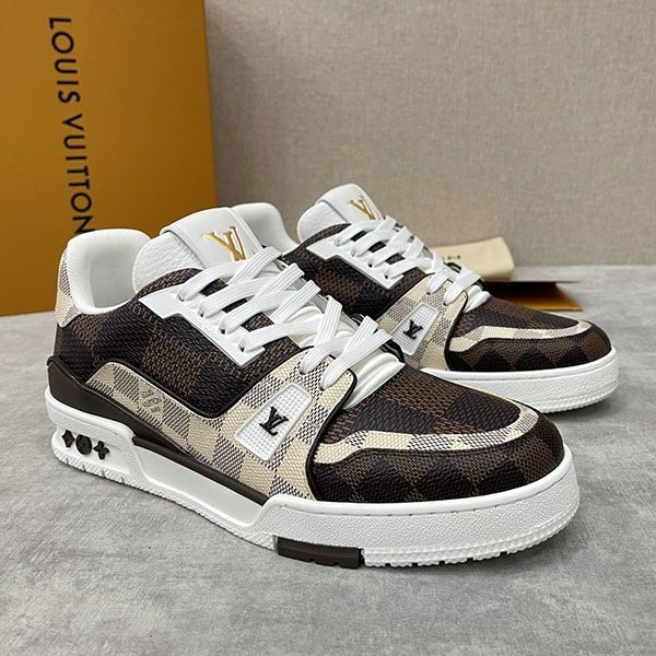 High QualityLouis Vuitton Sneakers Replica Trainer Damier Logo 1AASTD