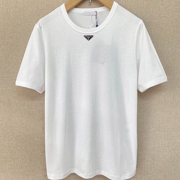 Immediate shipping Prada triangle logo fake T-shirt puo90515 Immediate shipping Prada triangle logo fake T-shirt puo90515