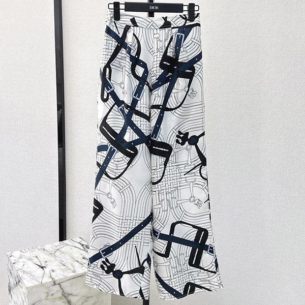 Attention ★ Hermes Mors a Jouets Detoure silk pants erg84836