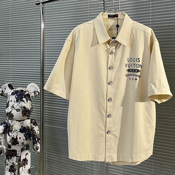 Popular collaboration! Louis Vuitton Chrome Hearts shirt replica vur50933