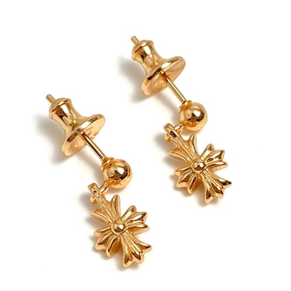 Very popular all over the world? Chrome Hearts earrings replica CH Plus Tiny E 22k gold Kup52360 Very popular all over the world? Chrome Hearts earrings replica CH Plus Tiny E 22k gold Kup52360