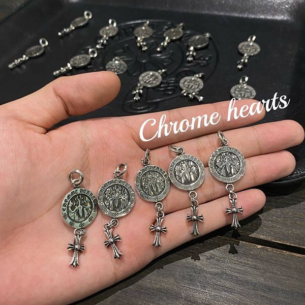 High quality??Chrome Hearts replica medallion & cross charm Kuh71605