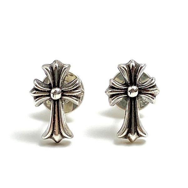 Tracked shipping Chrome Hearts Pierced Earrings Replica #2 CH Cross Fat Stud Kup04660