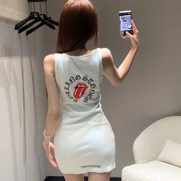 Chrome Hearts Rolling Stones Tank Top Kuz18252 Chrome Hearts Rolling Stones Tank Top Kuz18252