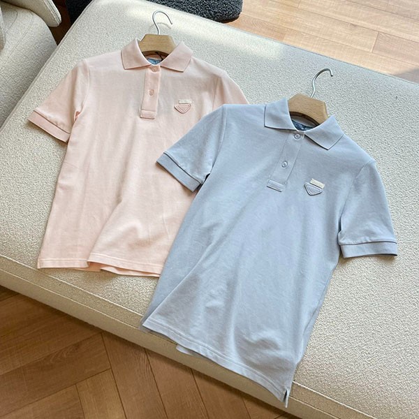 New Arrival☆PRADA Cotton Pique Polo Shirt Replica pui09700 New Arrival☆PRADA Cotton Pique Polo Shirt Replica pui09700