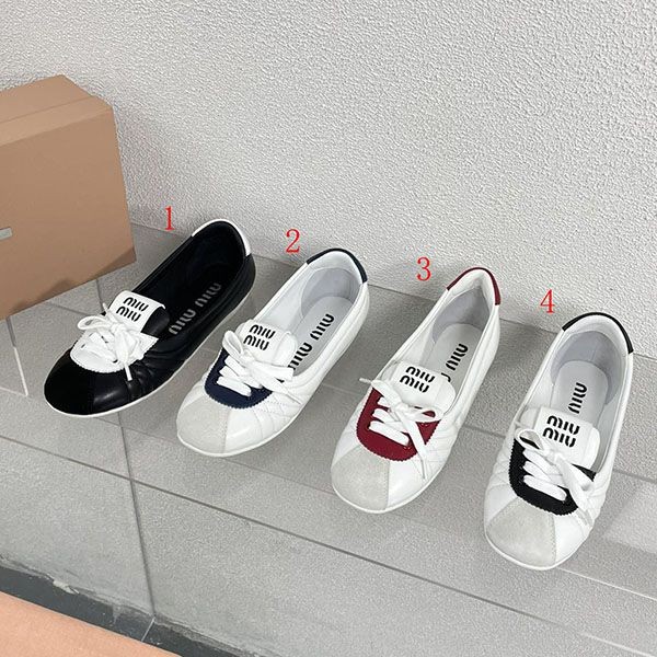 Recommended Miu Miu Leather Lace-up Shoes Replica myv04552