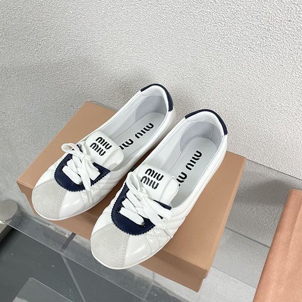 Recommended Miu Miu Leather Lace-up Shoes Replica myv04552