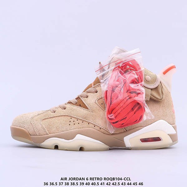 Travis Scott x Nike Air Jordan 6 Replica Retro British Khaki/Sail DH0690200 Travis Scott x Nike Air Jordan 6 Replica Retro British Khaki/Sail DH0690200